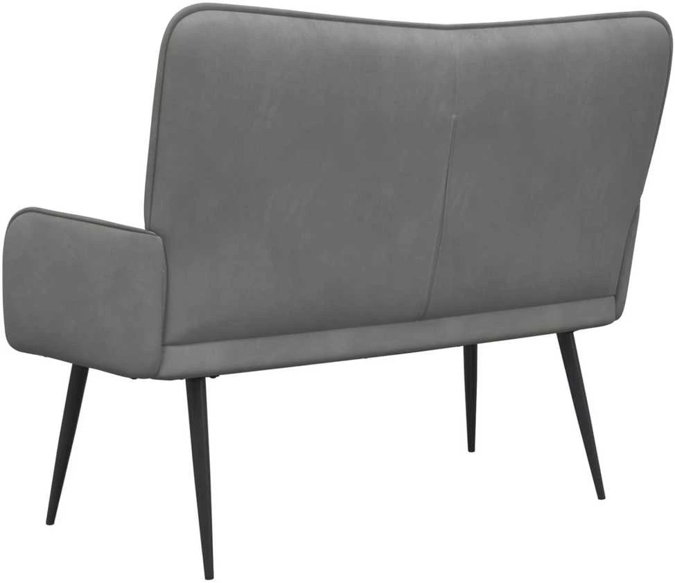 Dvitaškė sofa Tamsiai pilka 115 x 61 x 87 cm Aksomas