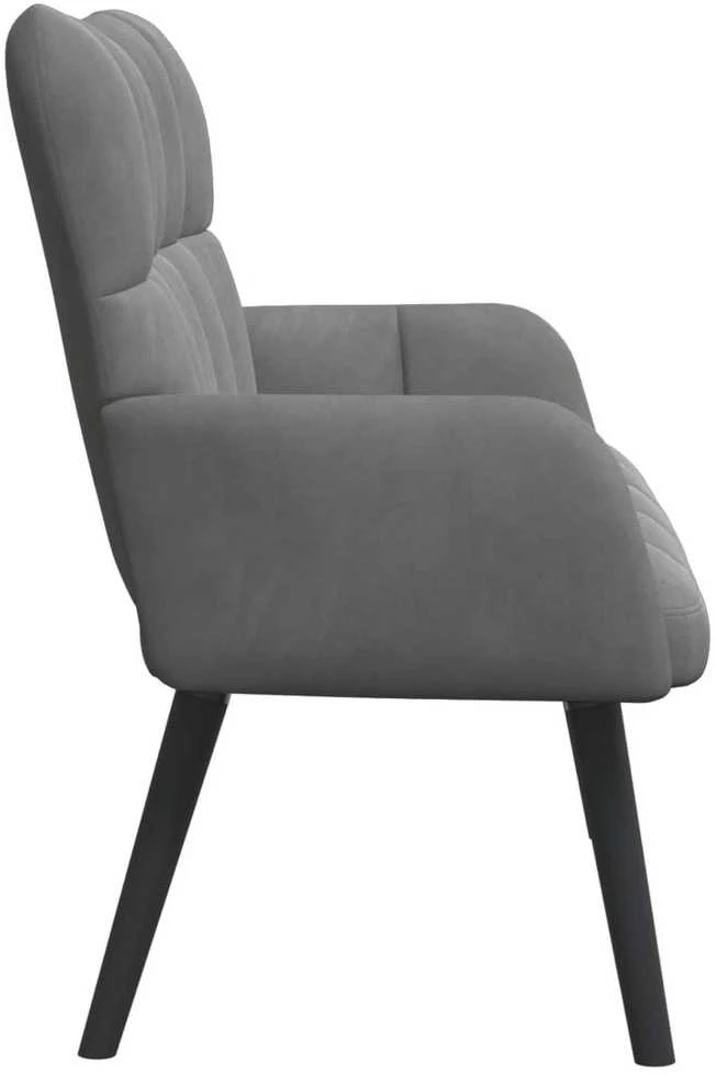 Dvitaškė sofa Tamsiai pilka 115 x 61 x 87 cm Aksomas
