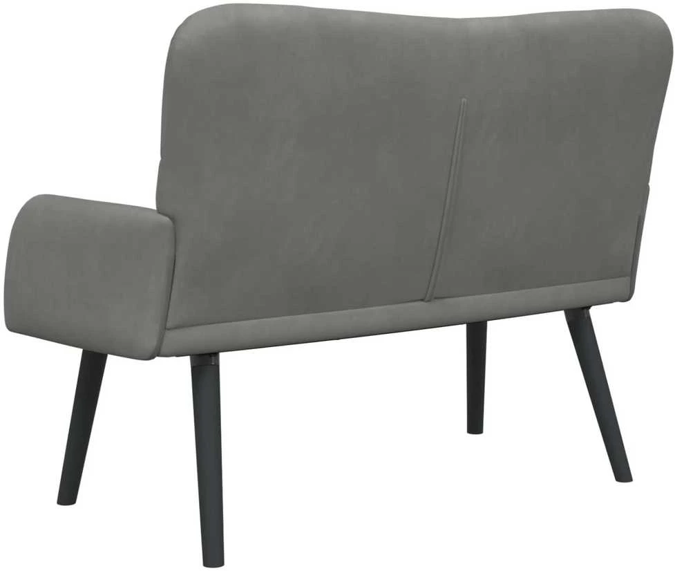 Dvitaškė sofa Tamsiai pilka 115 x 61 x 87 cm Aksomas