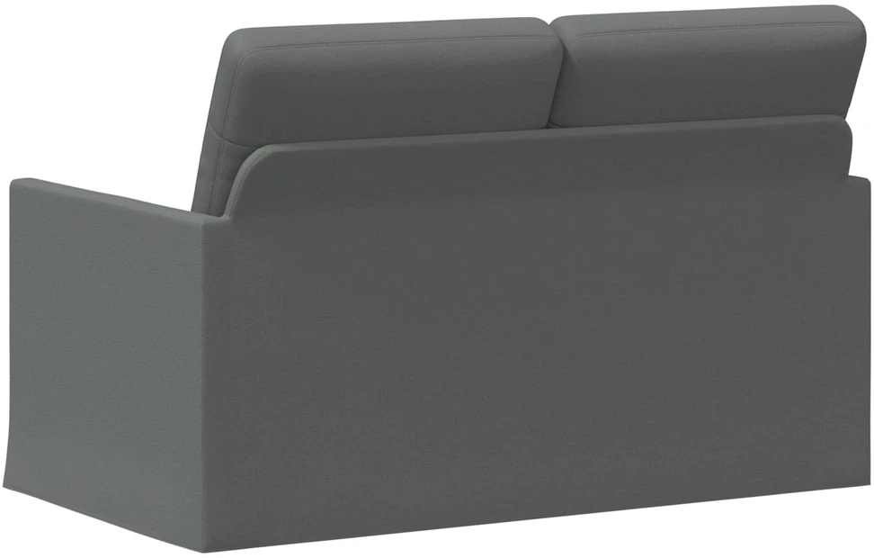 Dviejų vietų sofa Tamsiai pilka 130 x 81 x 82 cm Audinys