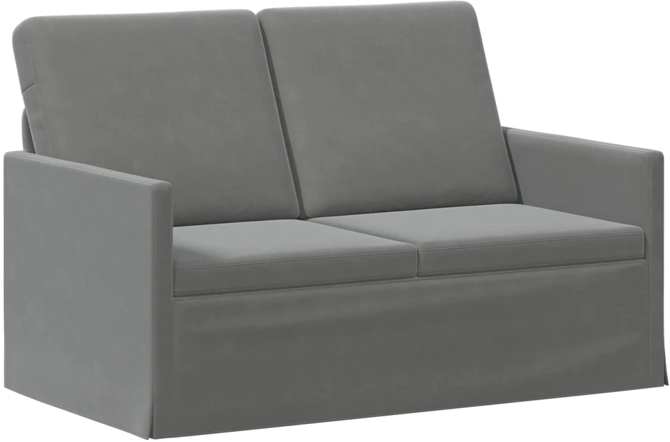 Dviejų vietų sofa Tamsiai pilka 130 x 81 x 82 cm Aksomas