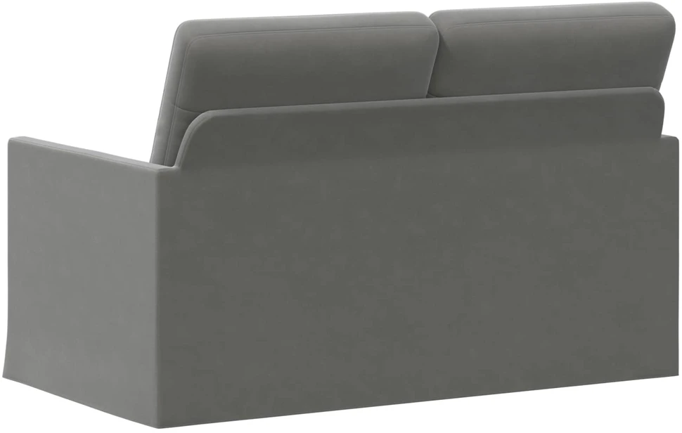 Dviejų vietų sofa Tamsiai pilka 130 x 81 x 82 cm Aksomas