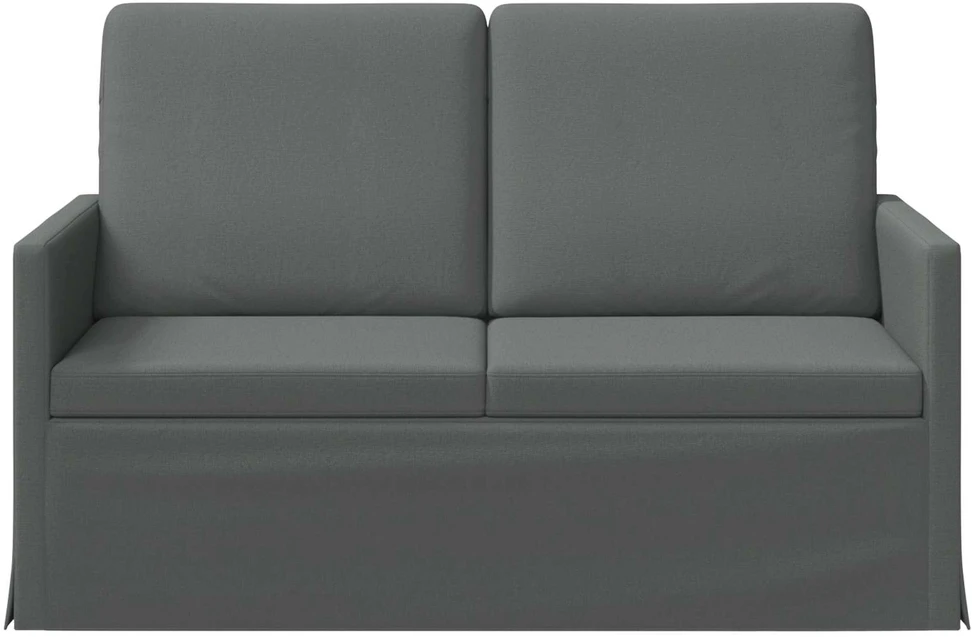 Dviejų vietų sofa Tamsiai pilka 130 x 81 x 82 cm Audinys