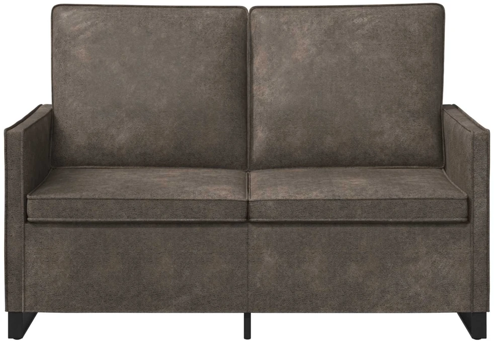Dviejų vietų sofa Tamsiai pilka 130 x 81 x 82 cm Dirbtinė zomša