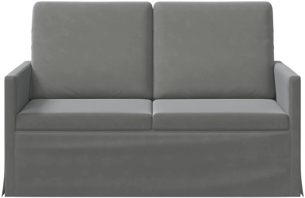 Dviejų vietų sofa Tamsiai pilka 130 x 81 x 82 cm Aksomas