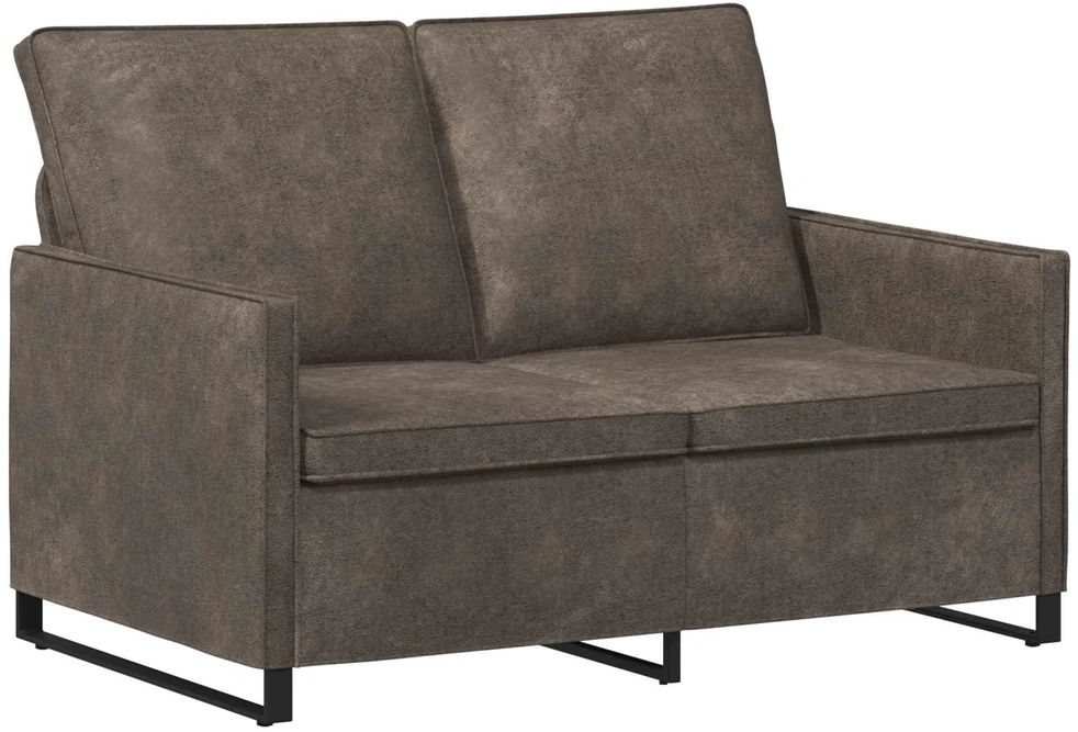 Dviejų vietų sofa Tamsiai pilka 130 x 81 x 82 cm Dirbtinė zomša