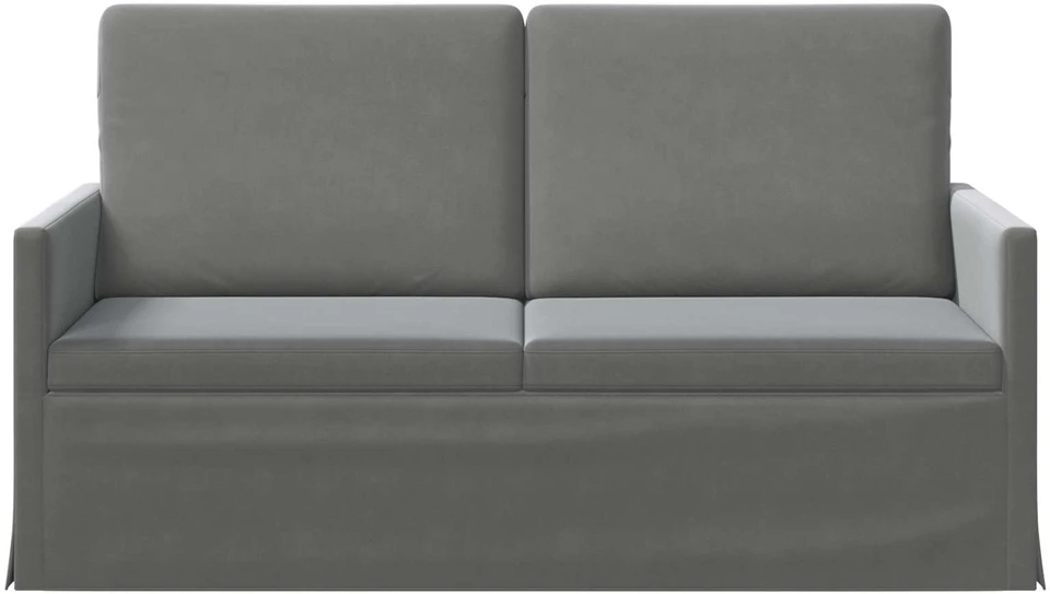Dviejų vietų sofa Tamsiai pilka 150 x 81 x 82 cm Aksomas