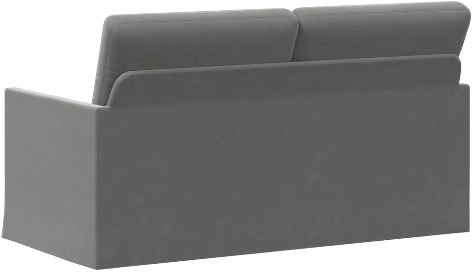 Dviejų vietų sofa Tamsiai pilka 150 x 81 x 82 cm Aksomas