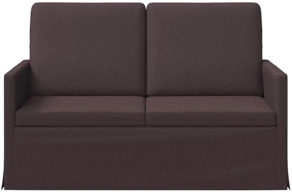 Dviejų vietų sofa Tamsiai rudas 130 x 81 x 82 cm Audinys