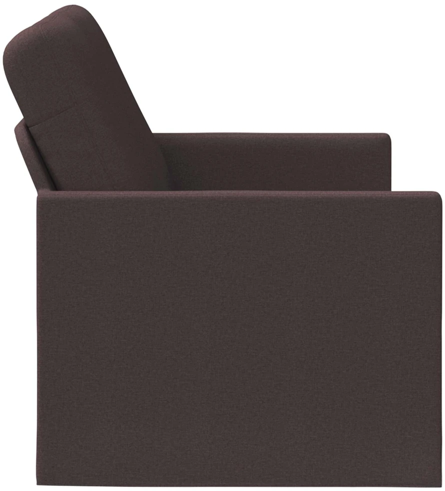 Dviejų vietų sofa Tamsiai rudas 130 x 81 x 82 cm Audinys