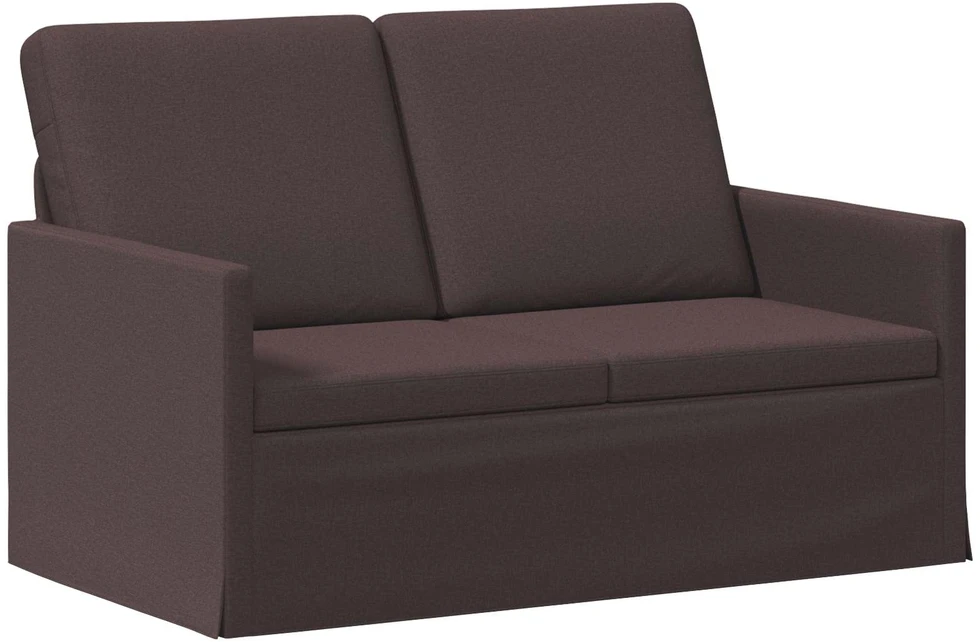 Dviejų vietų sofa Tamsiai rudas 130 x 81 x 82 cm Audinys