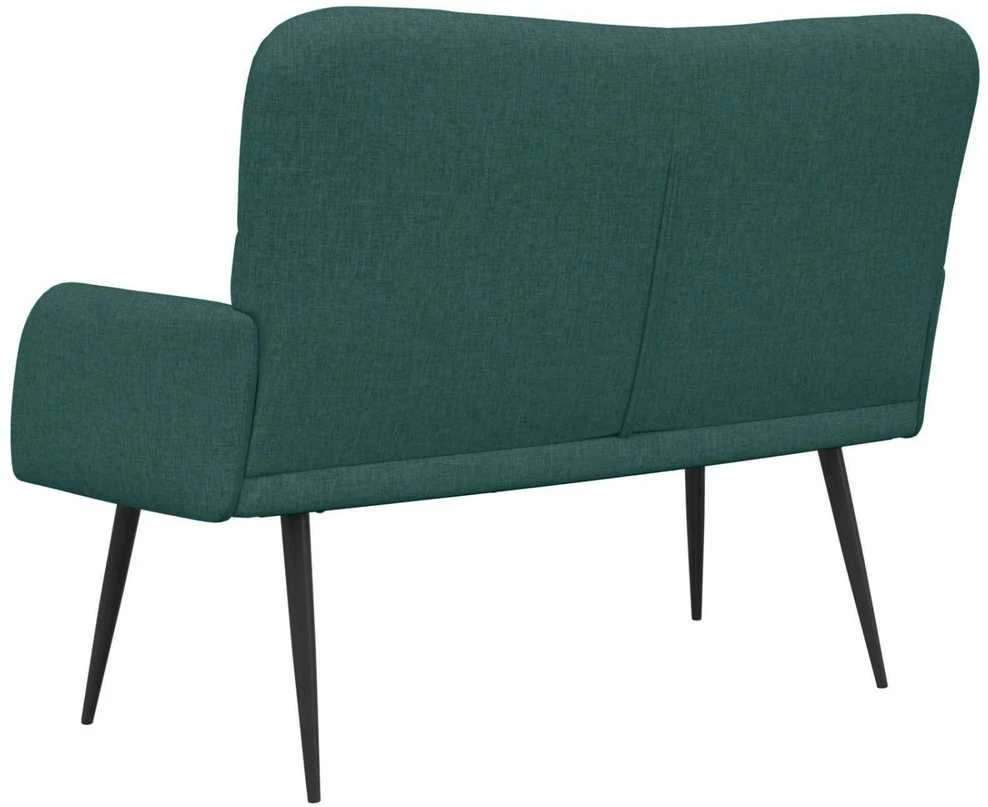 Dvitaškė sofa Tamsiai žalia 115 x 61 x 87 cm Audinys