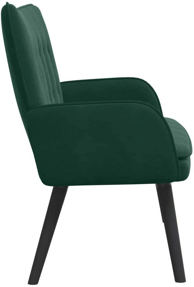 Dvitaškė sofa Tamsiai žalia 115 x 61 x 87 cm Aksomas
