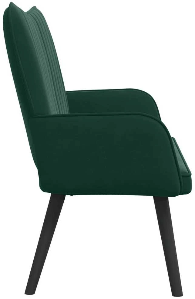 Dvitaškė sofa Tamsiai žalia 115 x 61 x 87 cm Aksomas