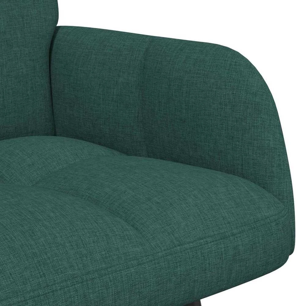 Dvitaškė sofa Tamsiai žalia 115 x 61 x 87 cm Audinys