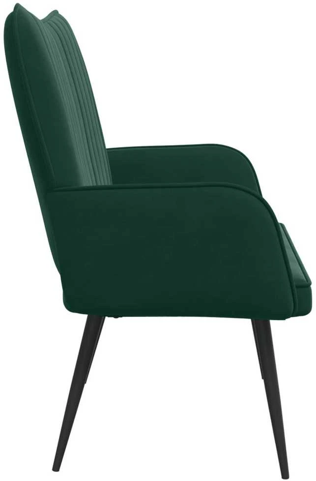 Dvitaškė sofa Tamsiai žalia 115 x 61 x 87 cm Aksomas