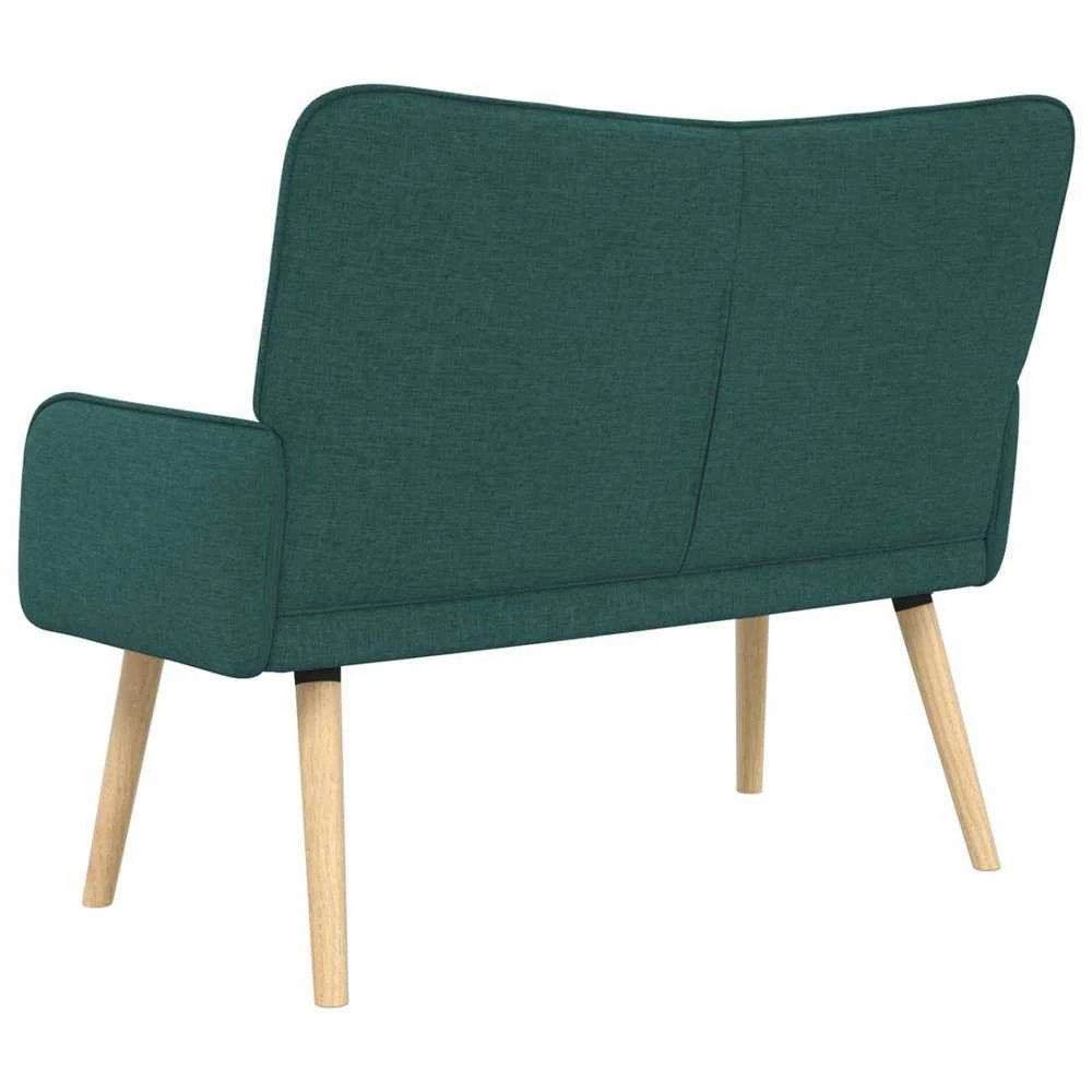 Dvitaškė sofa Tamsiai žalia 115 x 61 x 87 cm Audinys