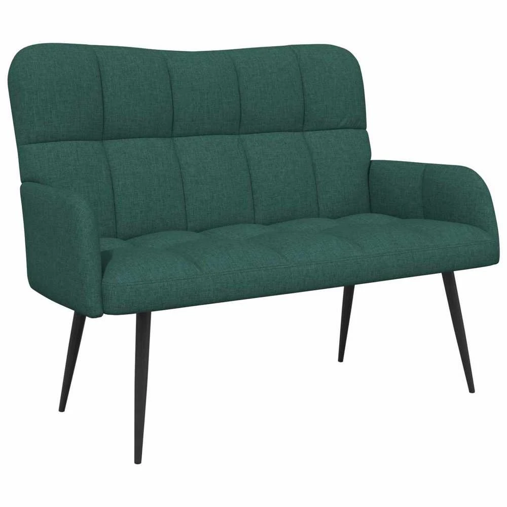 Dvitaškė sofa Tamsiai žalia 115 x 61 x 87 cm Audinys