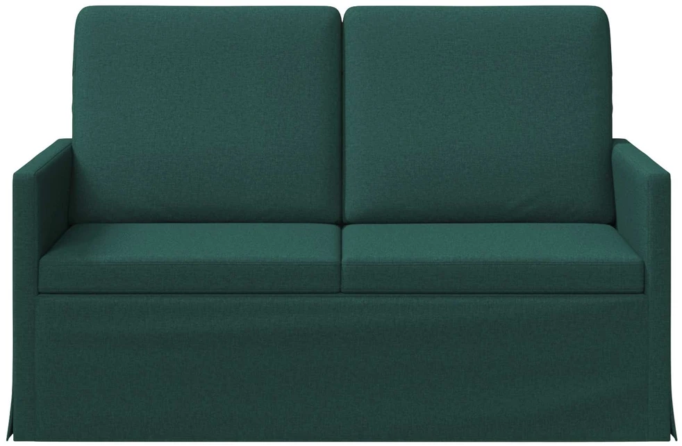 Dviejų vietų sofa Tamsiai žalia 130 x 81 x 82 cm Audinys