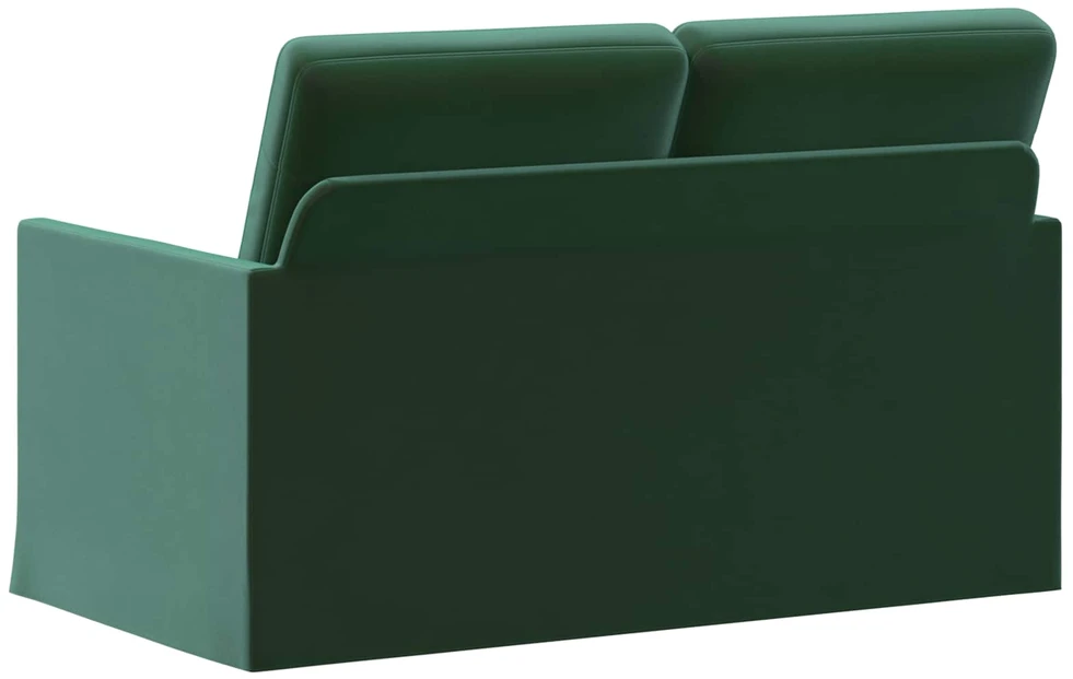 Dviejų vietų sofa Tamsiai žalia 130 x 81 x 82 cm Aksomas