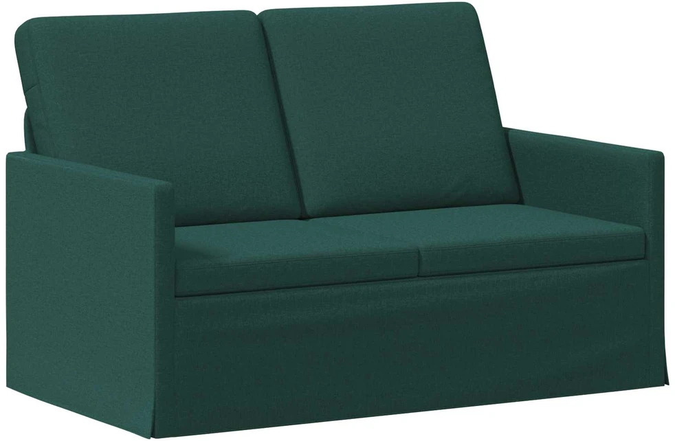 Dviejų vietų sofa Tamsiai žalia 130 x 81 x 82 cm Audinys