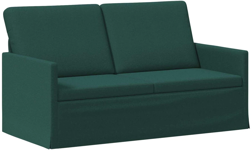 Dviejų vietų sofa Tamsiai žalia 150 x 81 x 82 cm Audinys