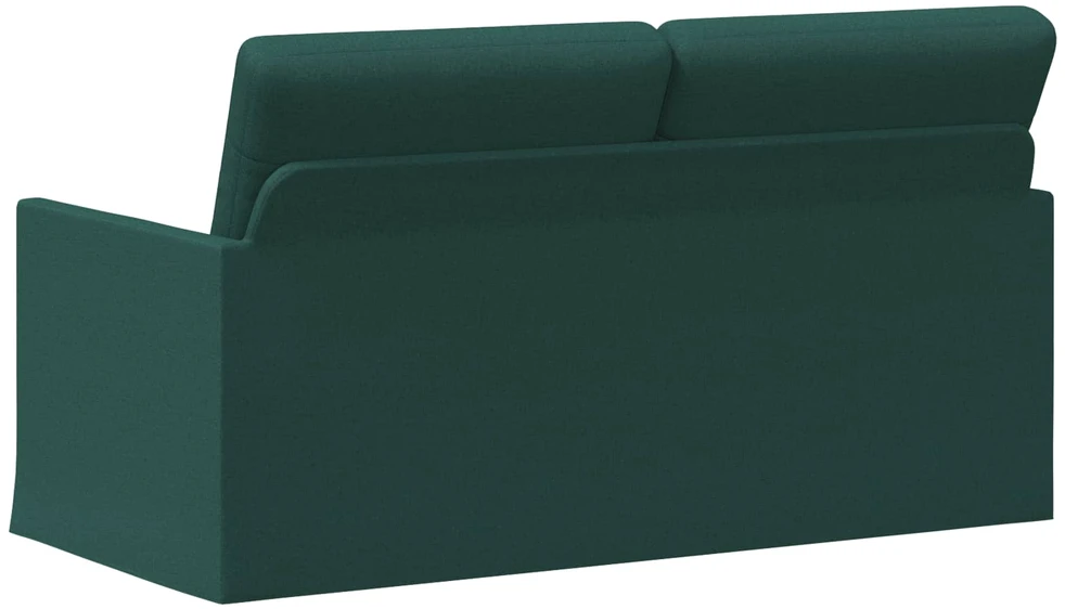 Dviejų vietų sofa Tamsiai žalia 150 x 81 x 82 cm Audinys