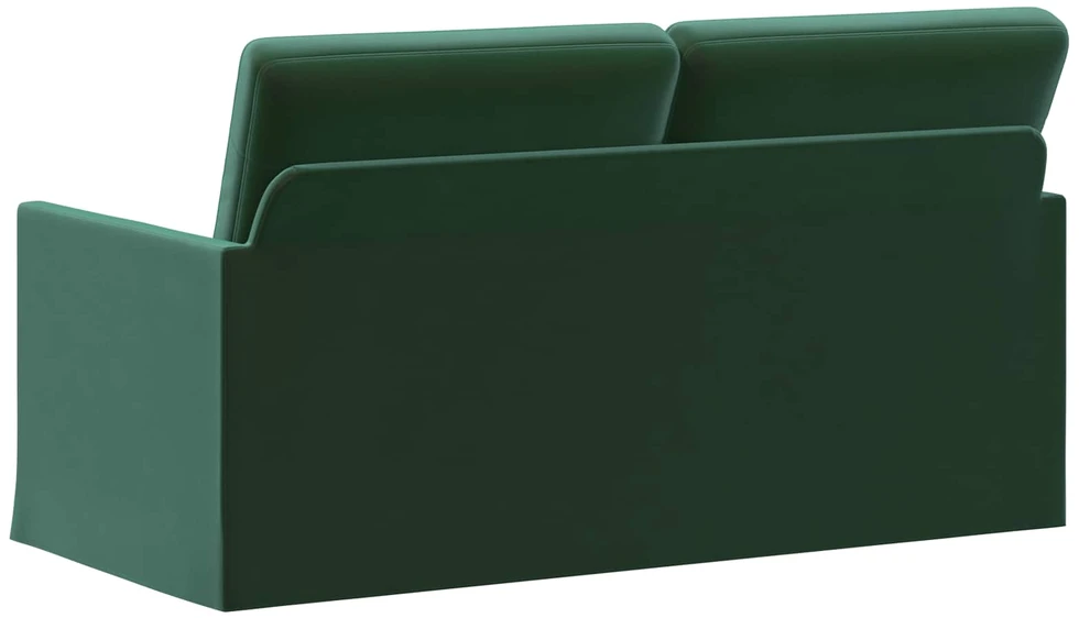 Dviejų vietų sofa Tamsiai žalia 150 x 81 x 82 cm Aksomas