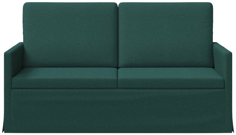 Dviejų vietų sofa Tamsiai žalia 150 x 81 x 82 cm Audinys