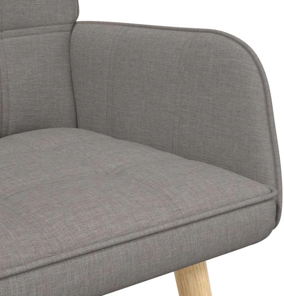 Dvitaškė sofa Taupe 115 x 61 x 87 cm Audinys
