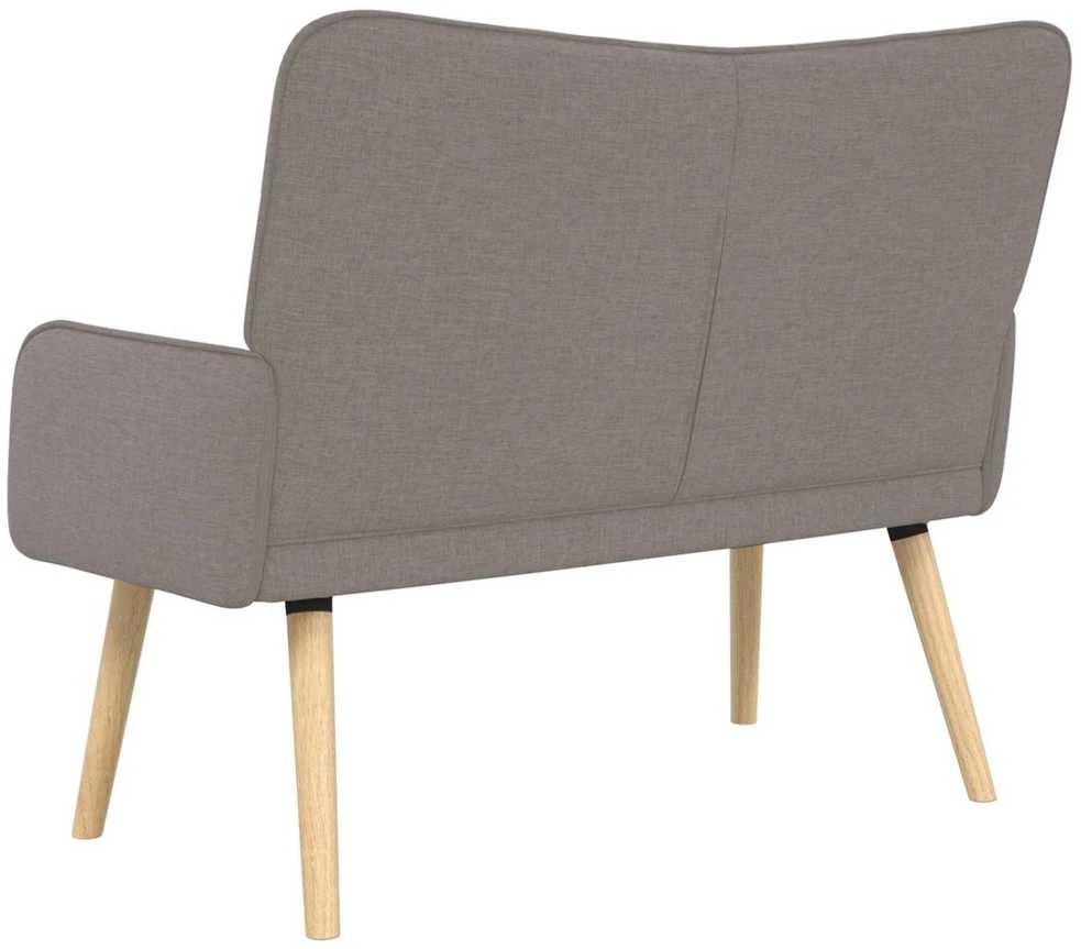 Dvitaškė sofa Taupe 115 x 61 x 87 cm Audinys