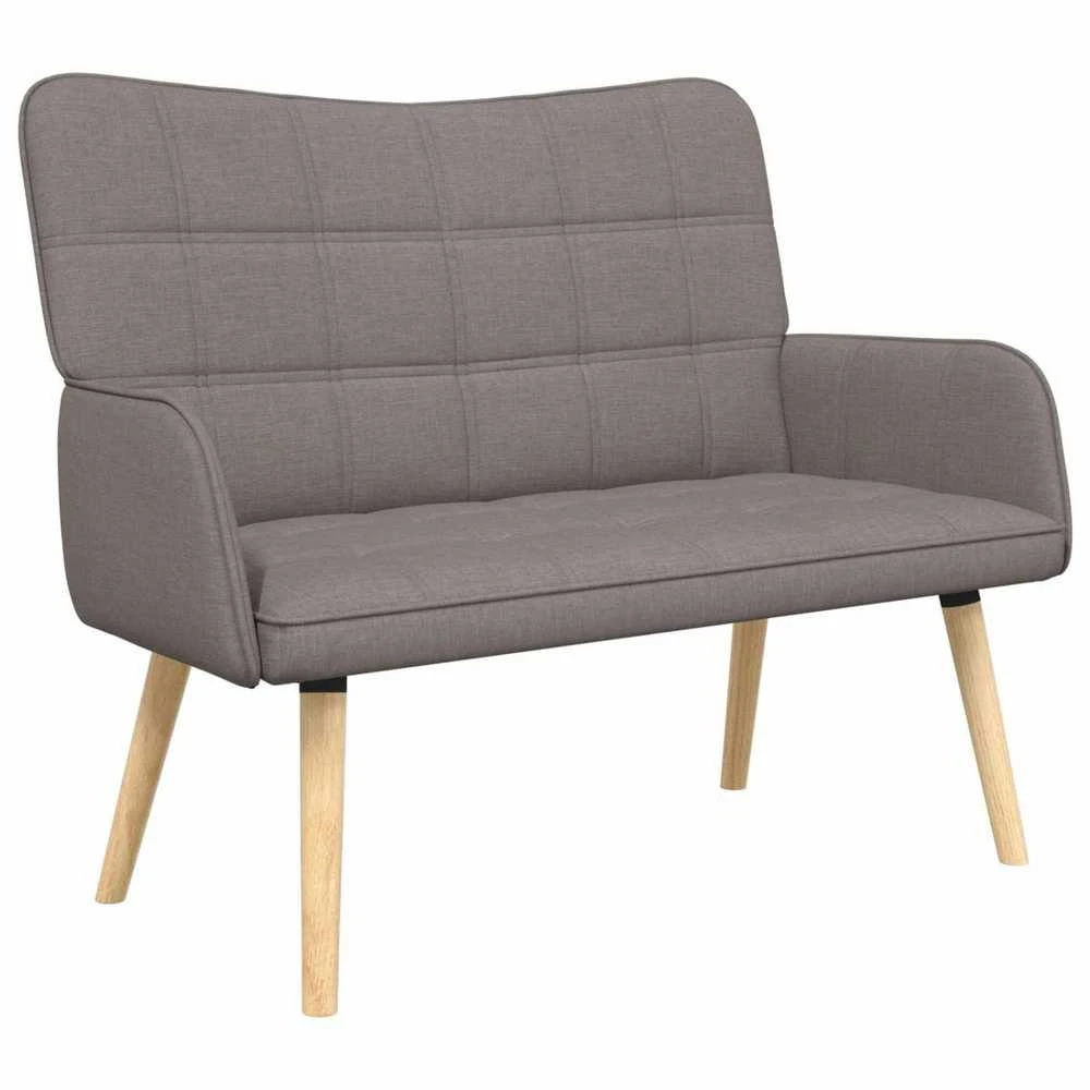 Dvitaškė sofa Taupe 115 x 61 x 87 cm Audinys