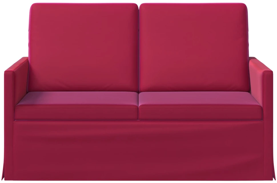 Dviejų vietų sofa Vyno raudona 130 x 81 x 82 cm Aksomas