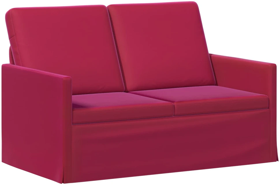 Dviejų vietų sofa Vyno raudona 130 x 81 x 82 cm Aksomas