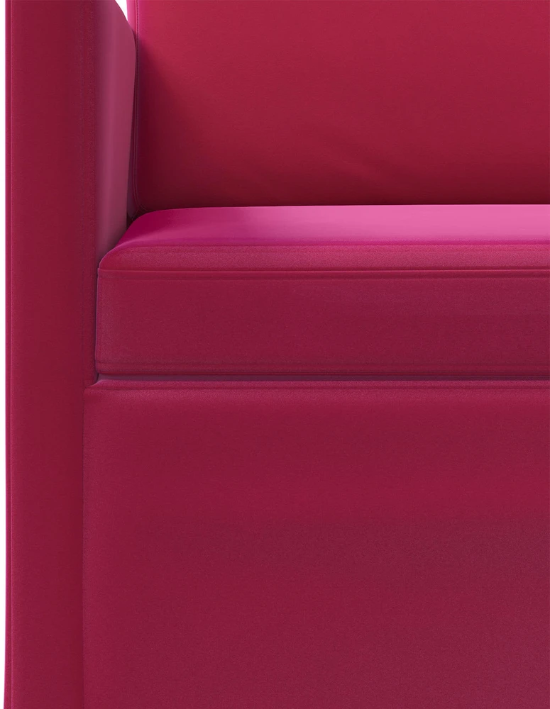 Dviejų vietų sofa Vyno raudona 130 x 81 x 82 cm Aksomas