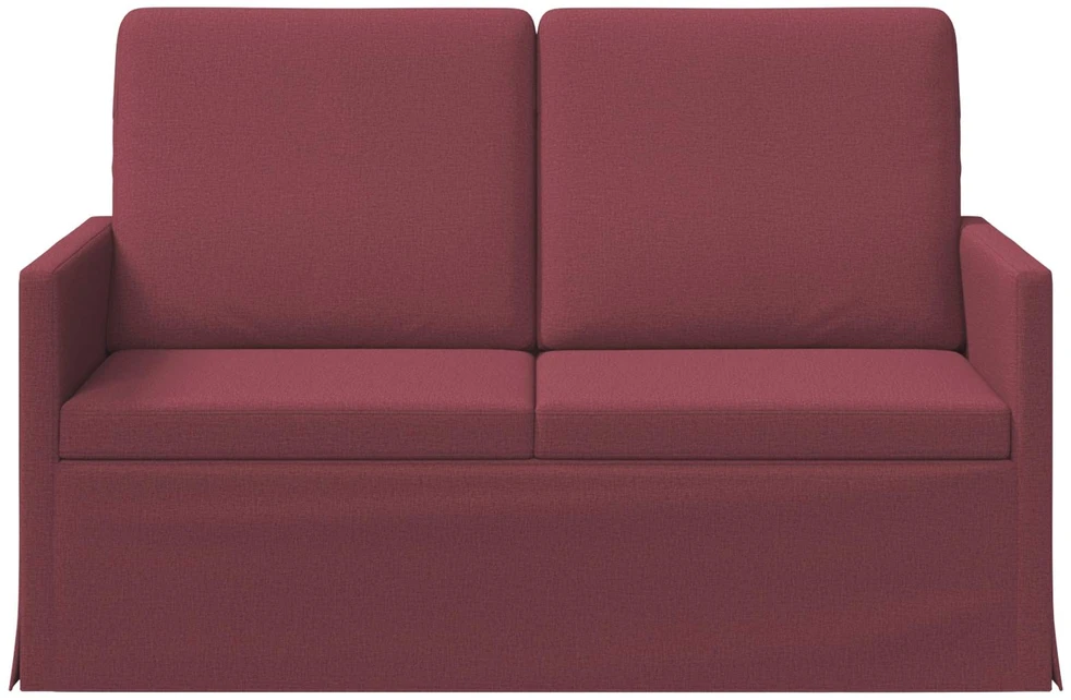 Dviejų vietų sofa Vyno raudona 130 x 81 x 82 cm Audinys