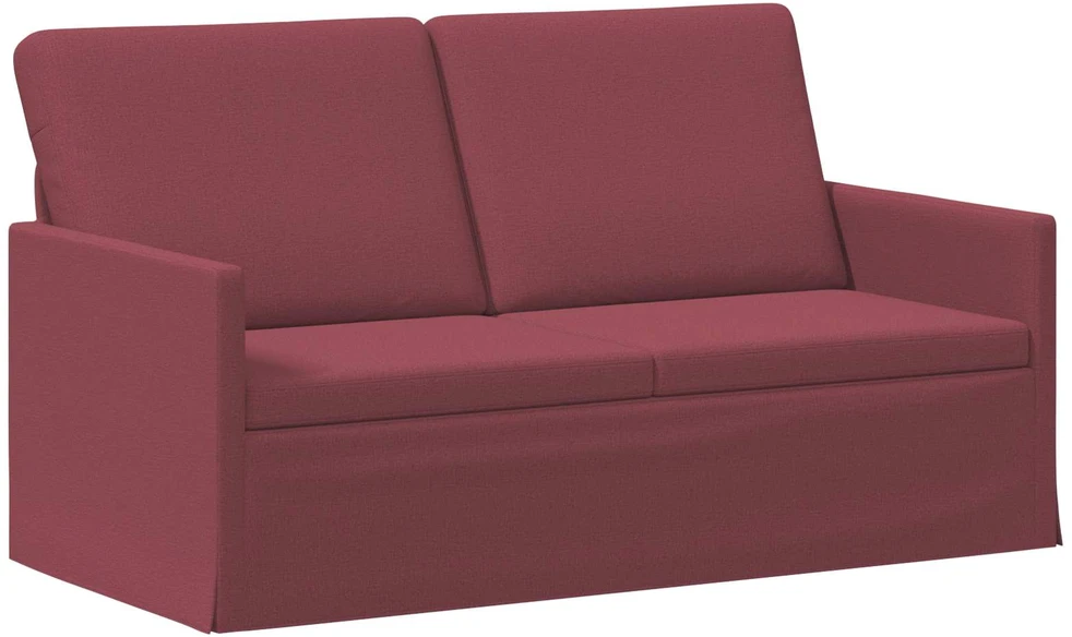 Dviejų vietų sofa Vyno raudona 150 x 81 x 82 cm Audinys