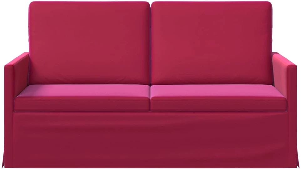 Dviejų vietų sofa Vyno raudona 150 x 81 x 82 cm Aksomas