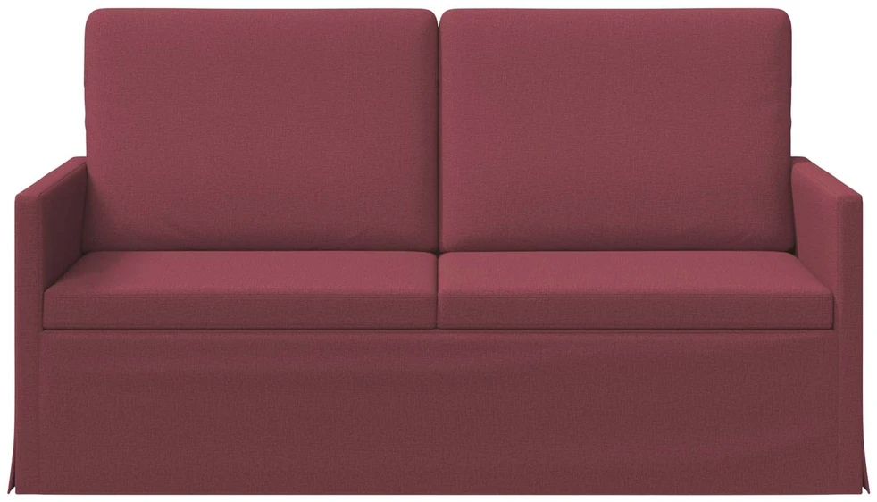 Dviejų vietų sofa Vyno raudona 150 x 81 x 82 cm Audinys