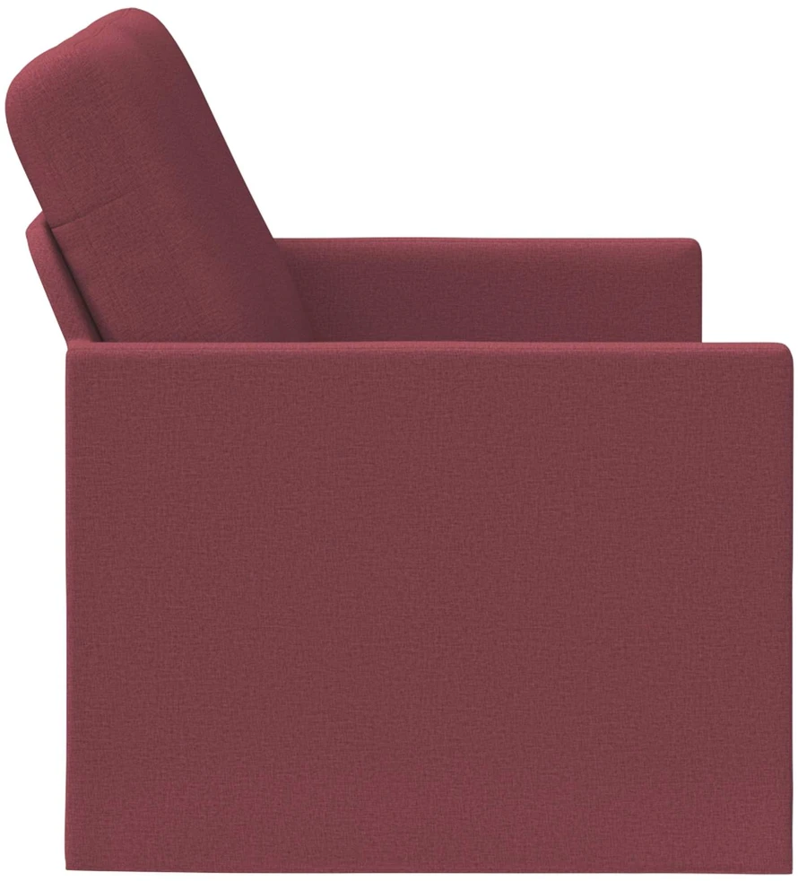 Dviejų vietų sofa Vyno raudona 150 x 81 x 82 cm Audinys