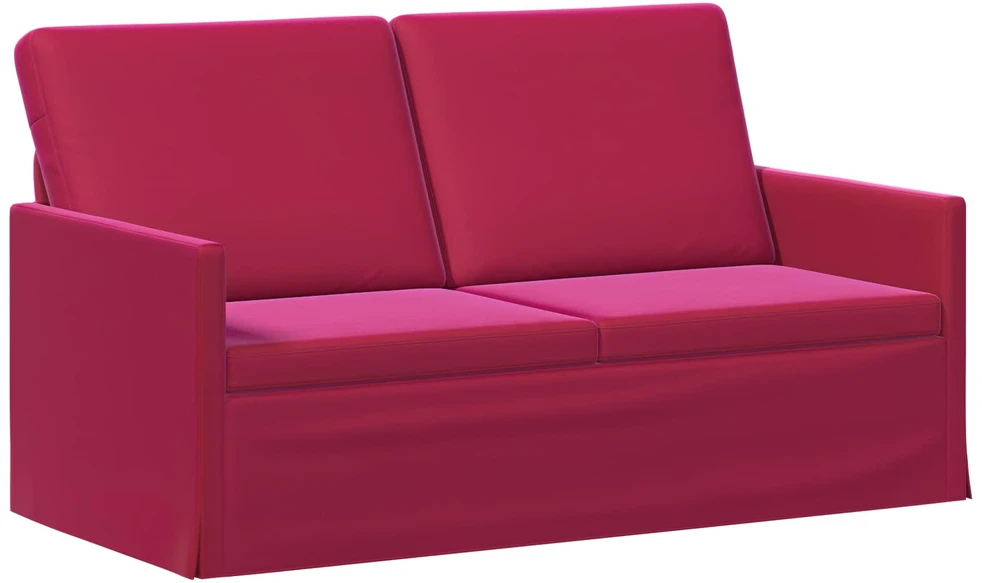 Dviejų vietų sofa Vyno raudona 150 x 81 x 82 cm Aksomas