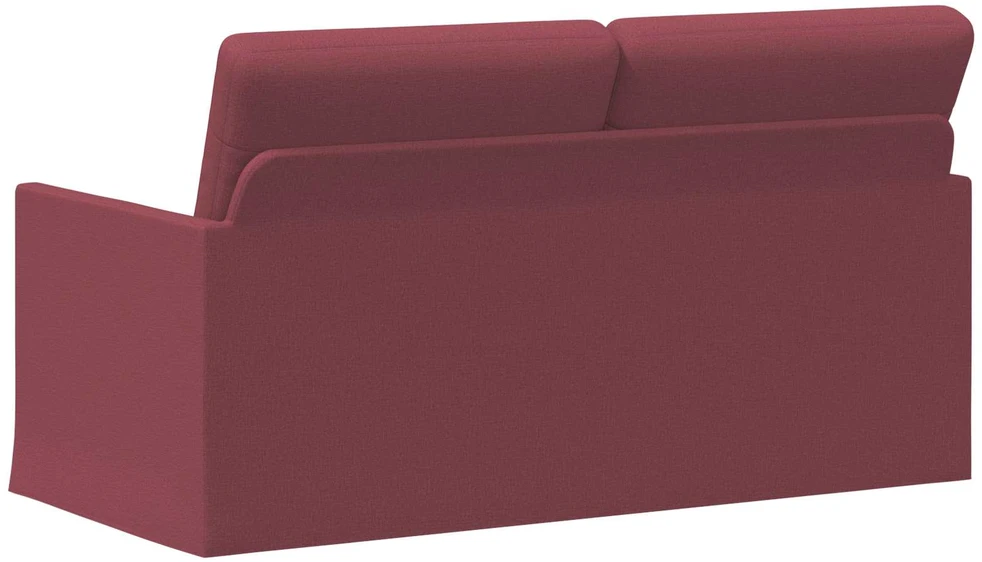 Dviejų vietų sofa Vyno raudona 150 x 81 x 82 cm Audinys