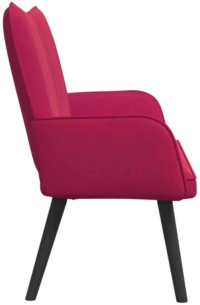 Dvitaškė sofa Vyno raudona 115 x 61 x 87 cm Aksomas