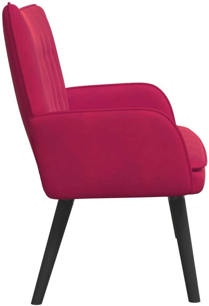 Dvitaškė sofa Vyno raudona 115 x 61 x 87 cm Aksomas