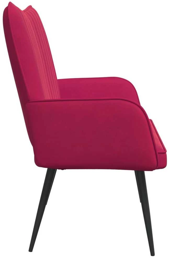 Dvitaškė sofa Vyno raudona 115 x 61 x 87 cm Aksomas