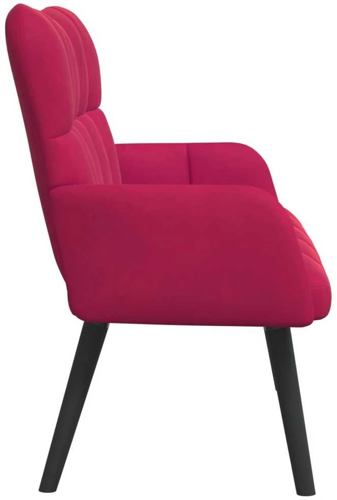 Dvitaškė sofa Vyno raudona 115 x 61 x 87 cm Aksomas