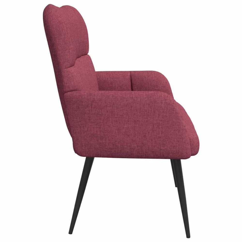 Dvitaškė sofa Vyno raudona 115 x 61 x 87 cm Audinys