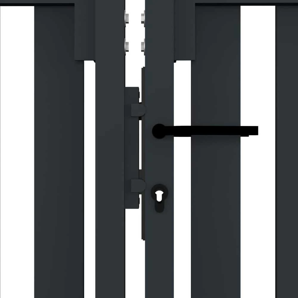 Dvigubi vartai, antracito spalvos, 306x200cm, plienas
