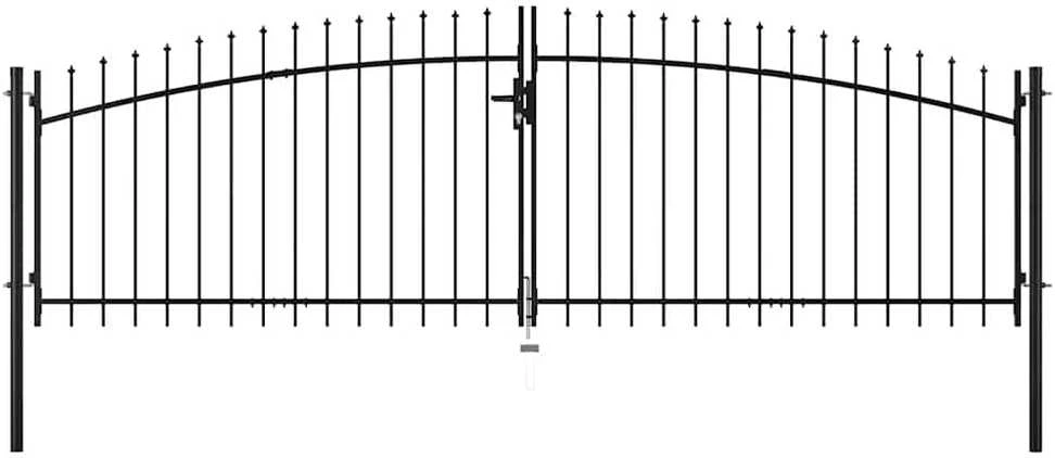 Dvigubi vartai su iečių viršugaliais, 400x175cm