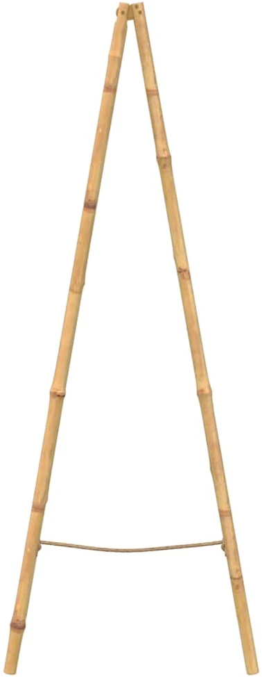 Dvigubos kopėčios rankš. su 5 laipteliais, bambukas, 50x160 cm